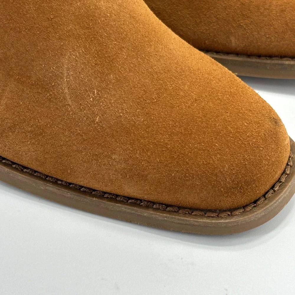 Aerosoles Size 6.5 Lido Brown Suede Leather Ankle Boot Heels‎ Women's